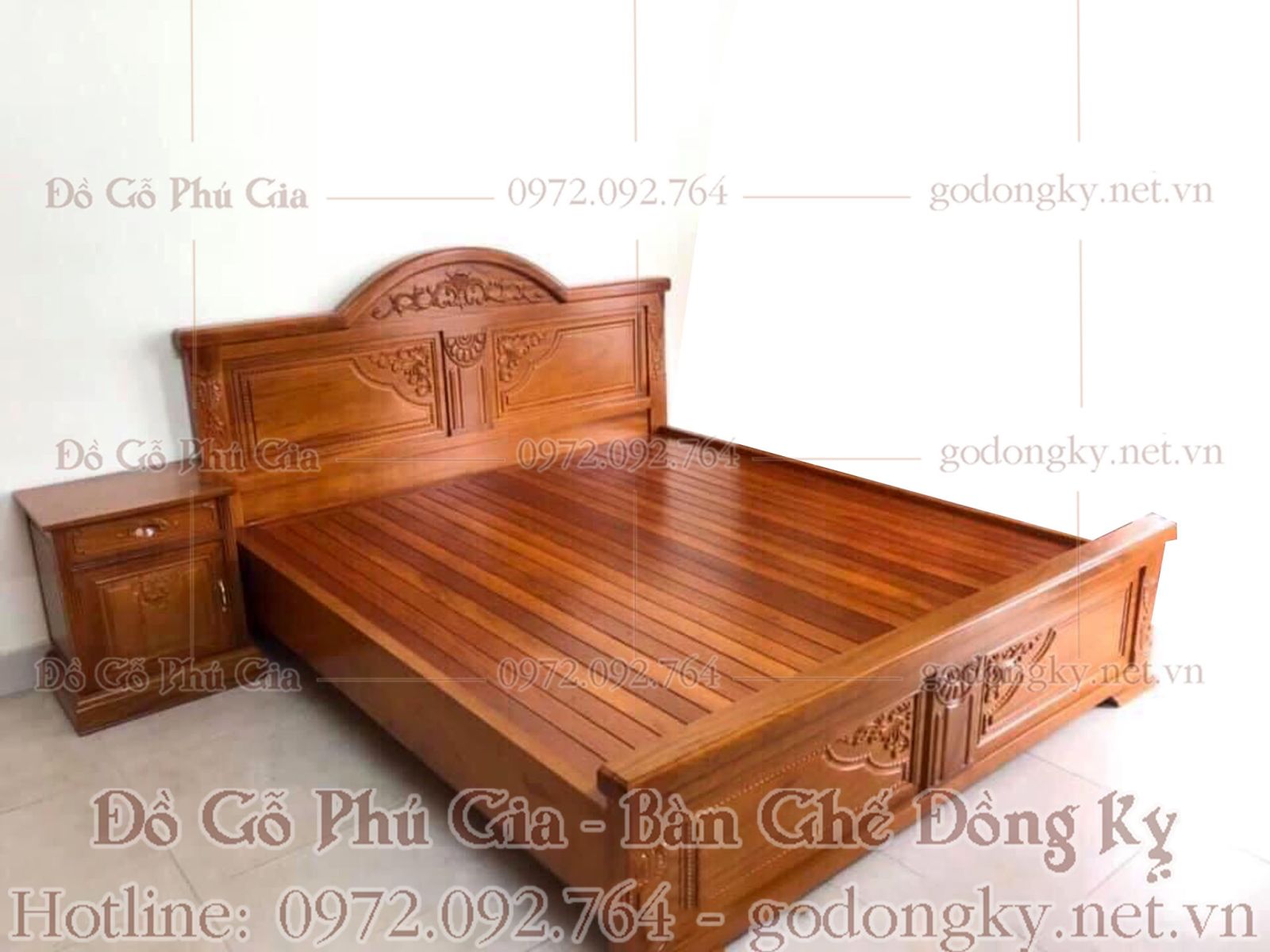 giường ngủ giả cổ cao cấp phú gia